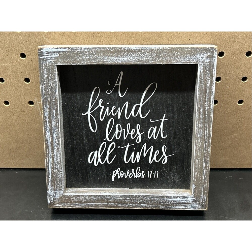 A Friend Loves At All Times Wall Art Glory Haus w/ Frame